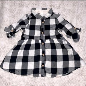 H&M 4/6M plaid dress